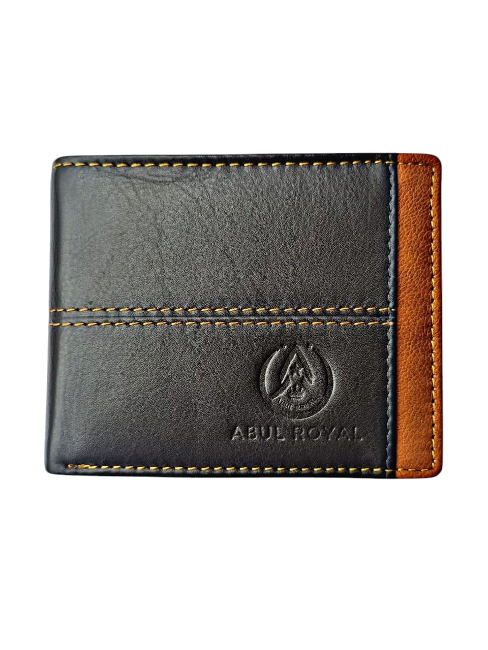 ABUL ROYAL Premium Bifold Men's Leather Wallet With Coin Pocket & Card Slots - Image 4