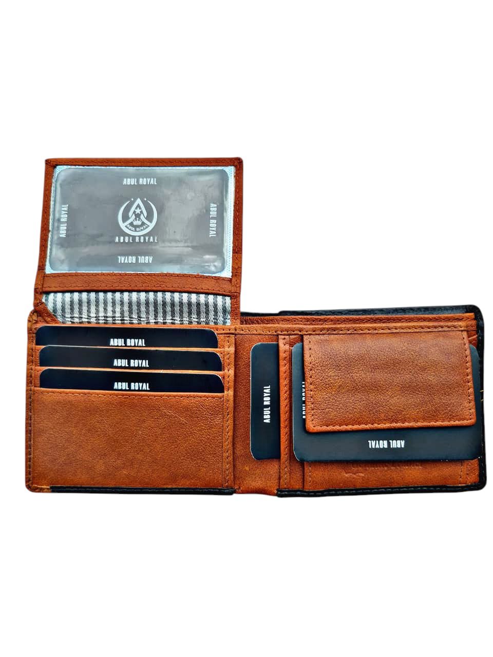 ABUL ROYAL Premium Bifold Men's Leather Wallet With Coin Pocket & Card Slots - Image 3