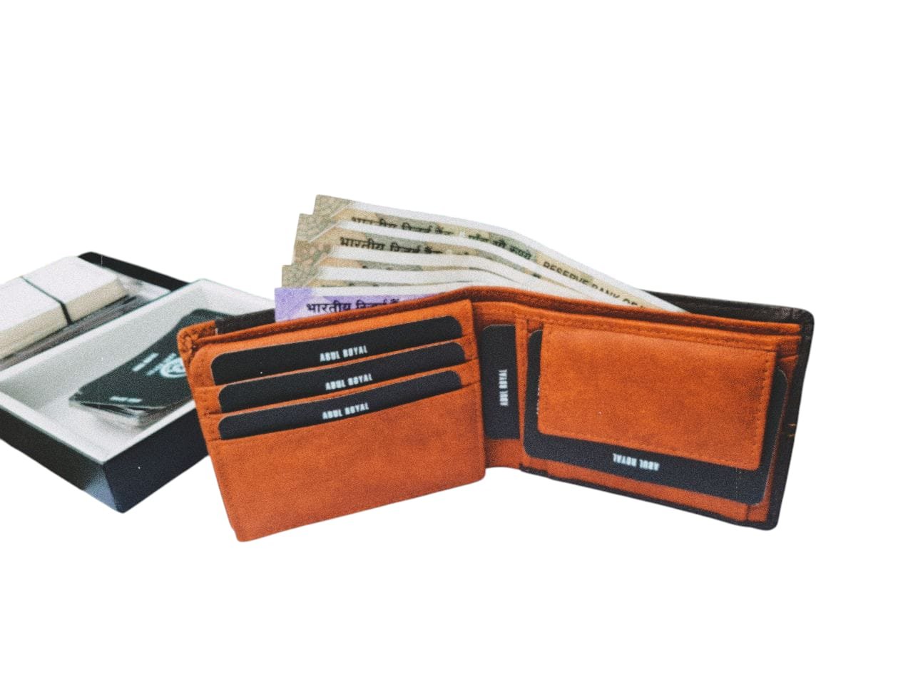 ABUL ROYAL Premium Bifold Men's Leather Wallet With Coin Pocket & Card Slots - Image 2
