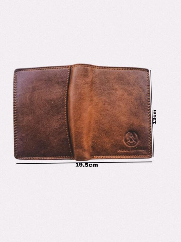 Abul Royal Men’s Genuine Leather Wallet | Tan Brown Bifold Wallet with Zip, Coin Pocket & ID Holder - Image 4