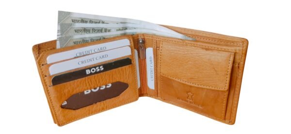 ABUL ROYAL  Genuine Leather Men's Bi-Fold Wallet with Card Slots & Coin Pocket - Image 3