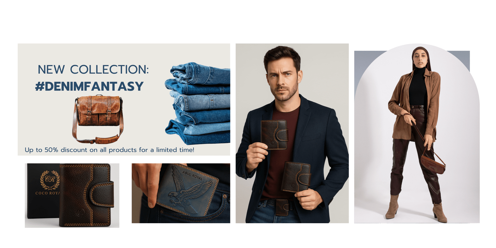 Brown and White Simple Fashion Sale Banner (6)