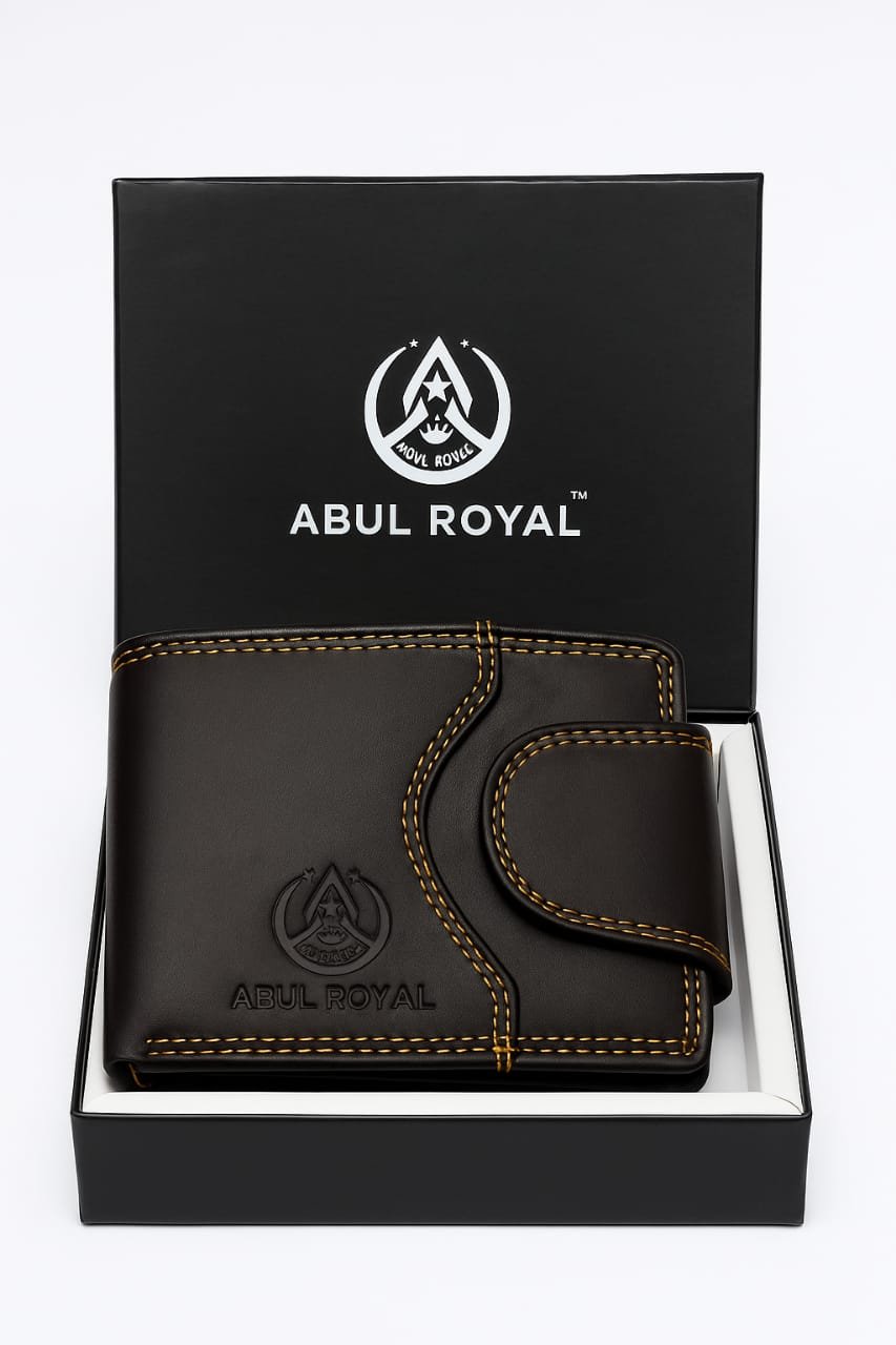 Vintage Genuine Leather Bi-folded Wallet with Coin Pocket & Card Slot