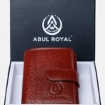 ABUL ROYAL Classic Brown Tri-Fold  Genuine Leather Wallet with Card slods & Coin Pocket.