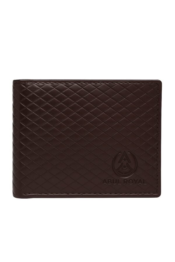 ABUL ROYAL  Men's Genuine Leather Wallet with Coin Pocket & Zip Closure