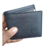 ABUL ROYAL Men’s Genuine Leather Wallet – Slim Bi-Fold Wallet with Card Slots & Coin Pocket | Stylish Black Leather Wallet for Men