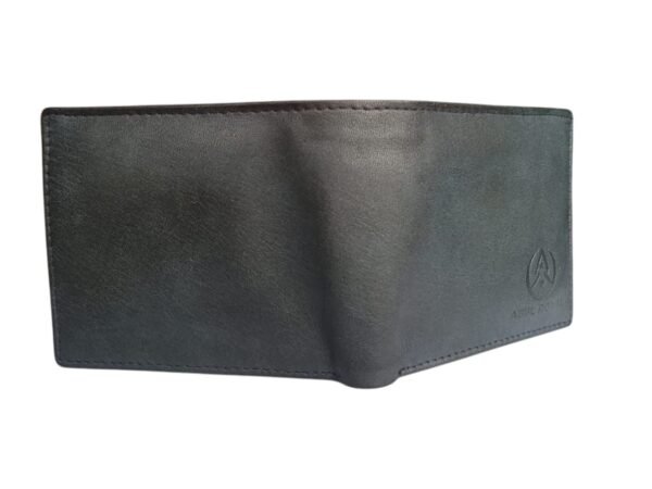 ABUL ROYAL Men’s Genuine Leather Wallet – Slim Bi-Fold Wallet with Card Slots & Coin Pocket | Stylish Black Leather Wallet for Men - Image 5