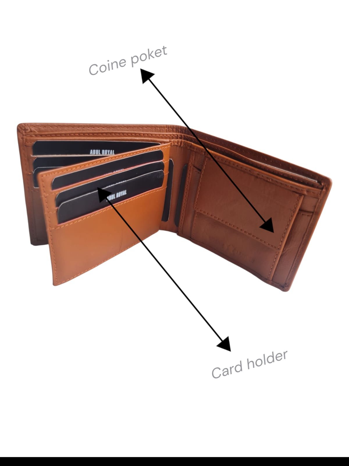 Men’s Wallet 100% Genuine Leather | Bifold with Coin Pocket & Card Holder | Stylish & Durable. - Image 3