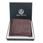 ABUL ROYAL Men's Genuine Leather Wallet with Coin Pocket & Card Holder – Premium Bifold Design