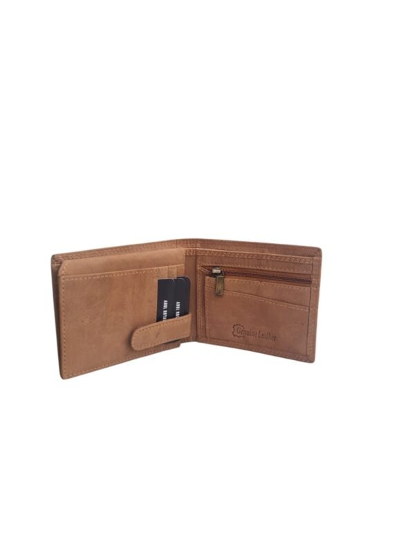 Abul Royal Men's Genuine Leather Brown Wallet with Coin Pocket & Card Slots - Image 5