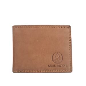 Abul Royal Men's Genuine Leather Brown Wallet with Coin Pocket & Card Slots