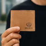 ABUL ROYAL® Premium Genuine Leather Men’s Wallet – Stylish Brown Bi-Fold with Gift Box