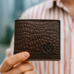 Abul Royal Men’s Premium Dark Brown Genuine Leather Wallet with Coin Pocket & Multiple Card Slots – Stylish Textured Finish