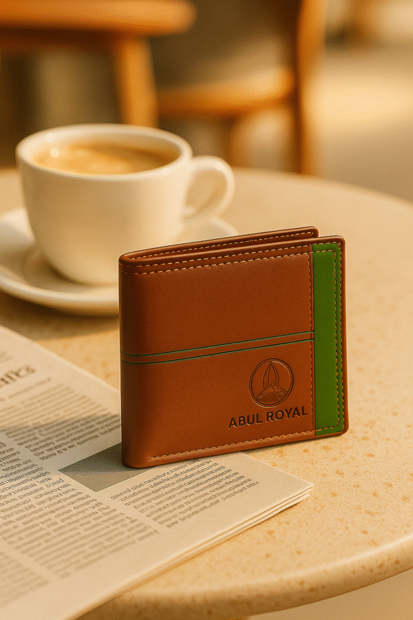 ABUL ROYAL Men's Genuine Leather Wallet with Coin Pocket & Card Holder – Premium Bifold Design