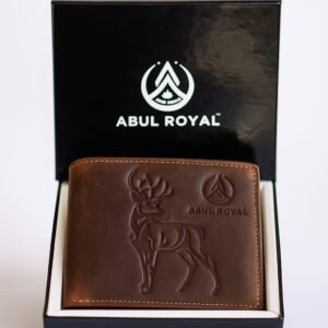 ABUL ROYAL Premium Hunter-Style Leather Wallet for Men